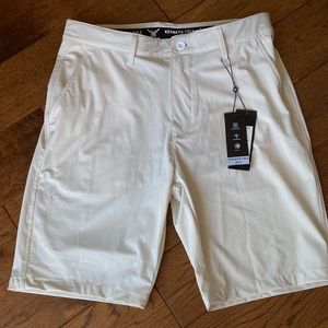 Kenneth Cole Golf Shorts Lightweight Stretch UPF 50+ Wicking Stone Men’s Size 32